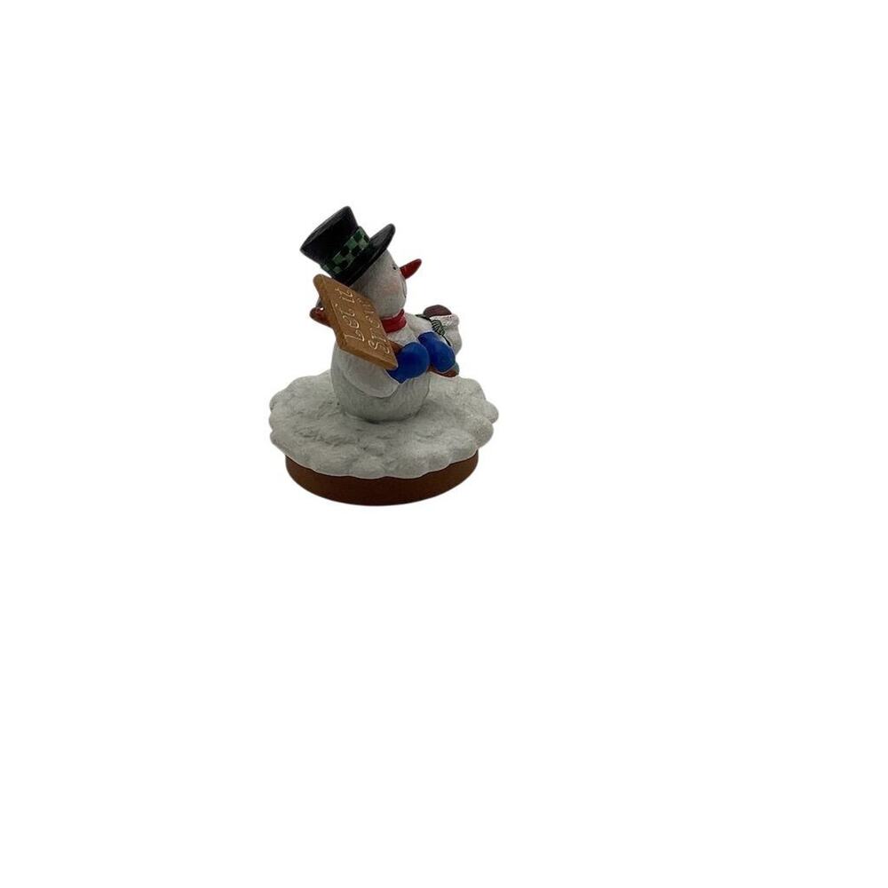 Vintage "Let It Snow"‎ Snowman Figurine Christmas Decor - Picture 5 of 7